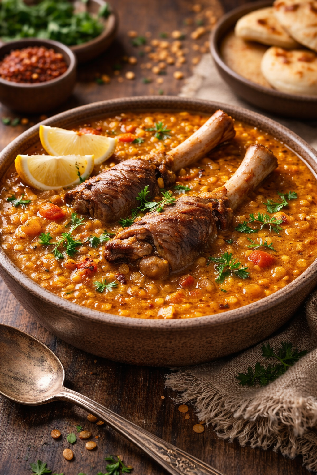 سعرات شوربة العدس وطريقة عمل شوربة العدس بالمواسير