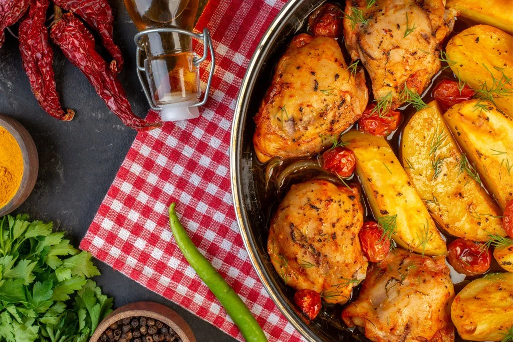 أفضل صينية بطاطس بالفراخ في الفرن لمحبي الطهي المنزلي