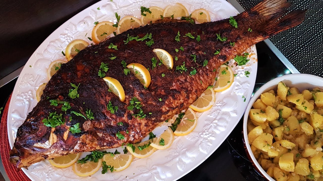 وصفات سمك مشوية بالفرن مع توابل طبيعية